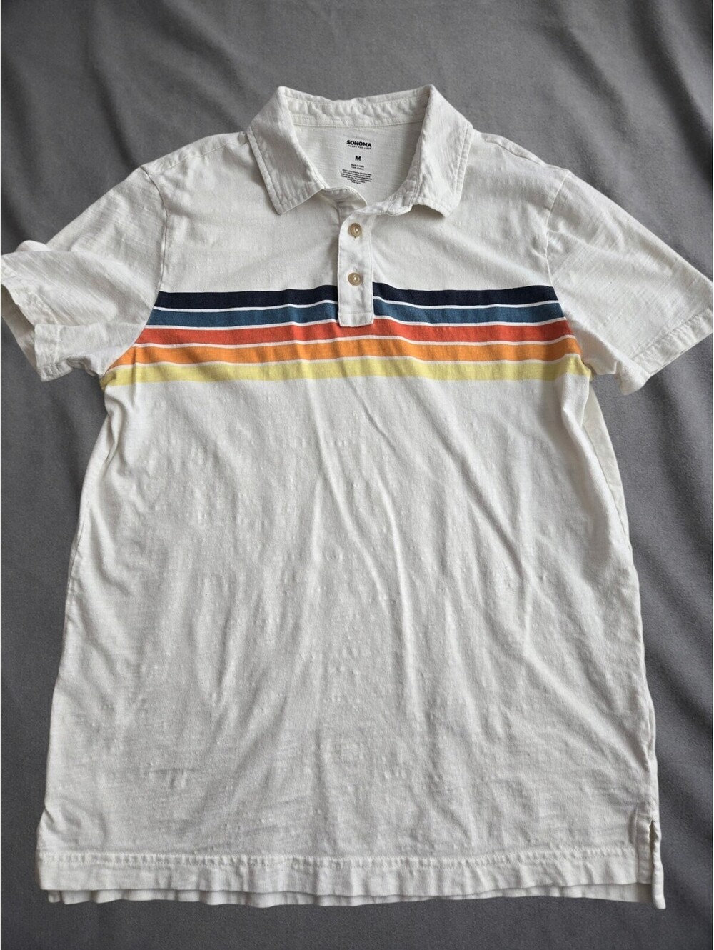 Bundle polo, Sonoma Men's Medium White and red Augusta